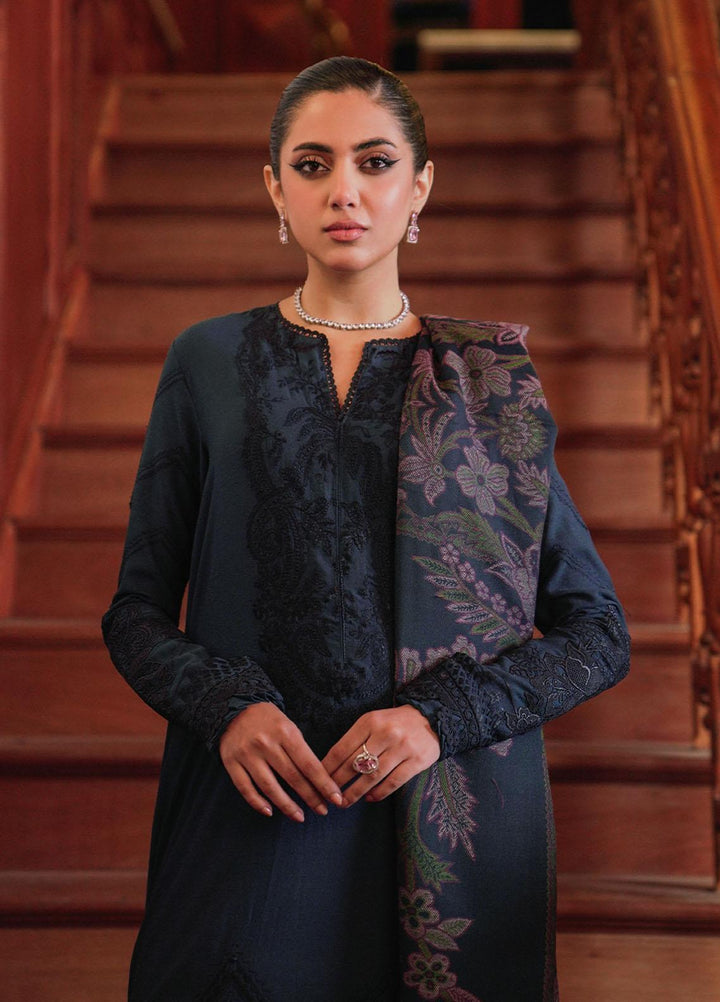 Saira Rizwan Embroidered Karandi Suits Unstitched 3 Piece SR23WU SR-06 Zoya - Winter Collection