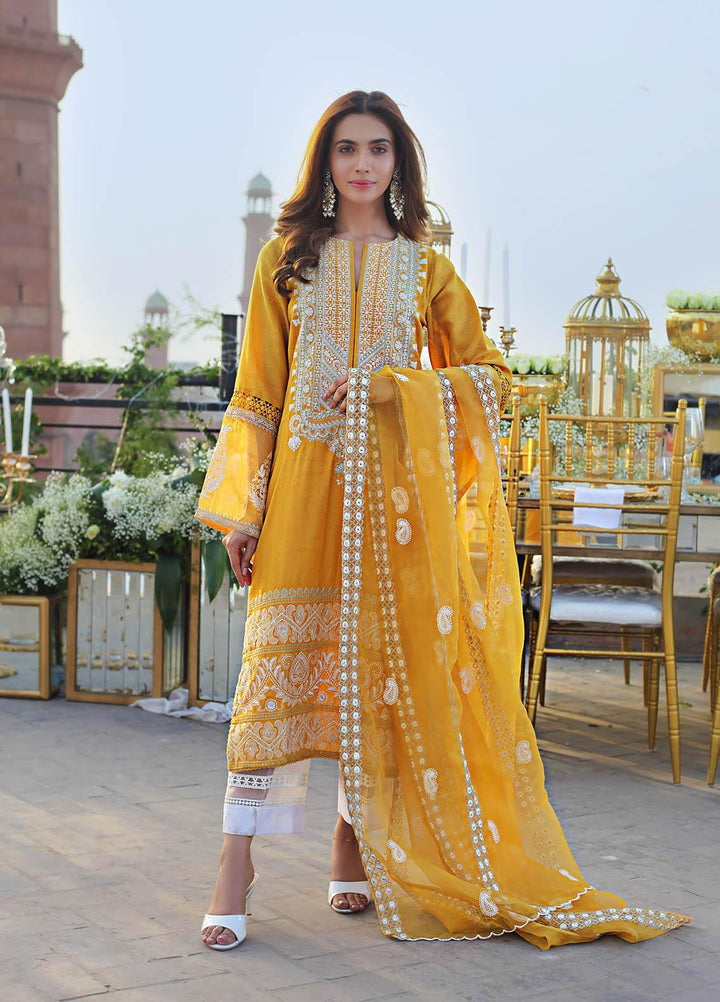 Saira Rizwan Embroidered Lawn Suits Unstitched 3 Piece SR21E 08 Haley - Eid Collection