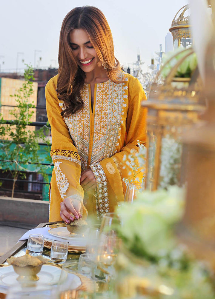 Saira Rizwan Embroidered Lawn Suits Unstitched 3 Piece SR21E 08 Haley - Eid Collection