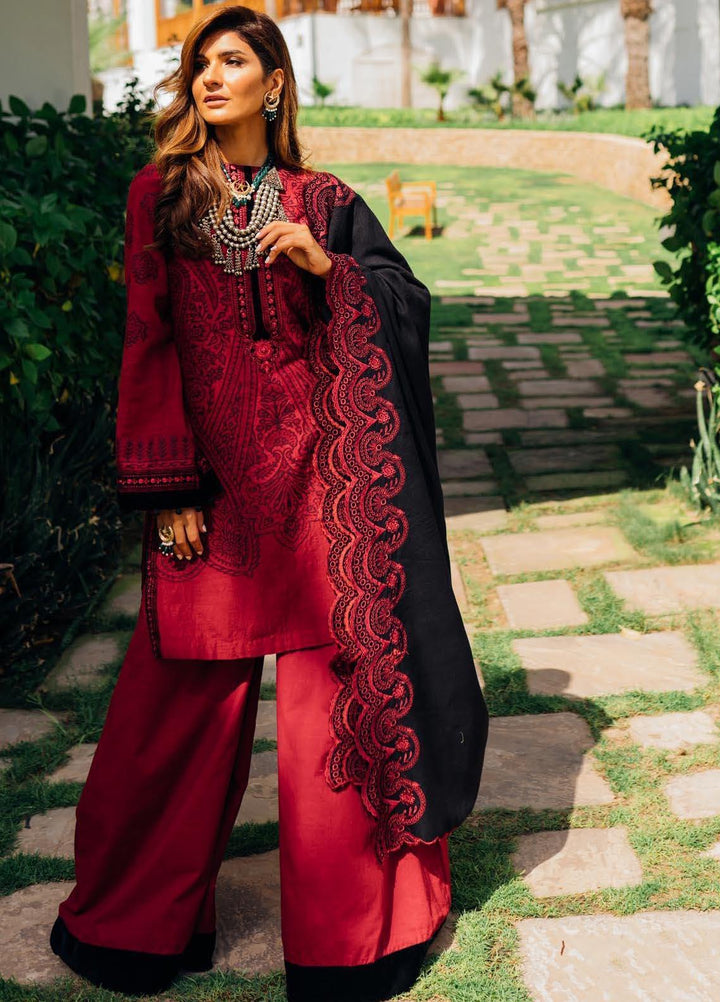Saira Rizwan Embroidered Khaddar Suits Unstitched 3 Piece SR21W SR-01 AZAR - Winter Collection