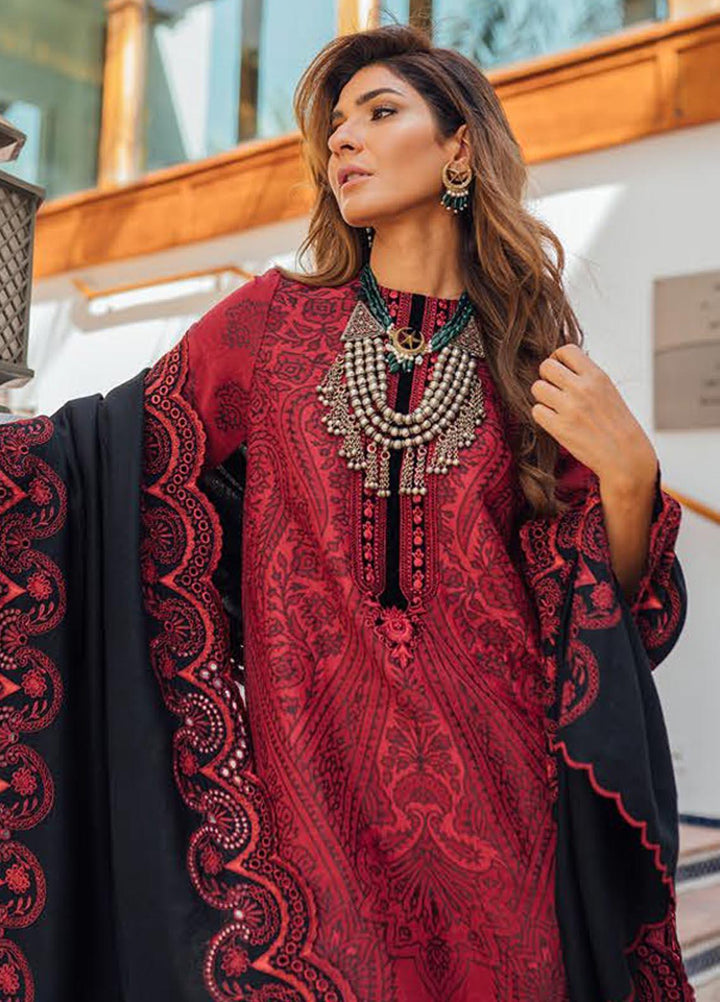 Saira Rizwan Embroidered Khaddar Suits Unstitched 3 Piece SR21W SR-01 AZAR - Winter Collection