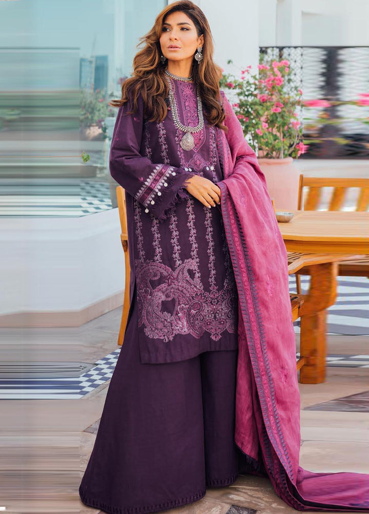 Saira Rizwan Embroidered Khaddar Suits Unstitched 3 Piece SR21W SR-02 BNAFSH - Winter Collection