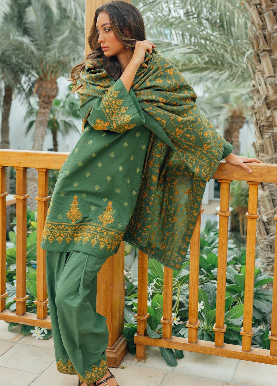 Saira Rizwan Embroidered Khaddar Suits Unstitched 3 Piece SR21W SR-08 ESHAAL - Winter Collection