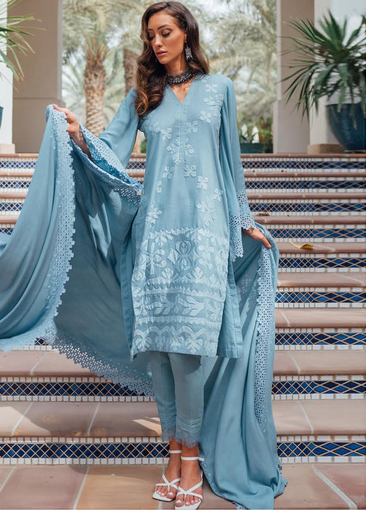 Saira Rizwan Embroidered Cotton Karandi Suits Unstitched 3 Piece SR21W SR-09 FIRUZEH - Winter Collection