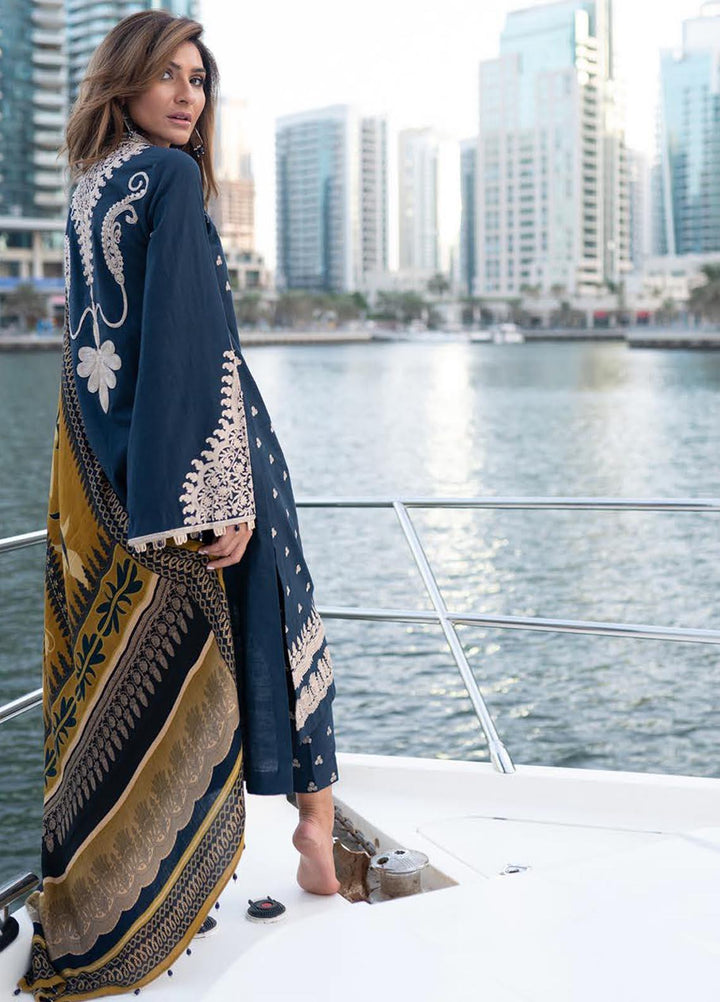 Saira Rizwan Embroidered Khaddar Suits Unstitched 3 Piece SR21W SR-12 ZILLE - Winter Collection