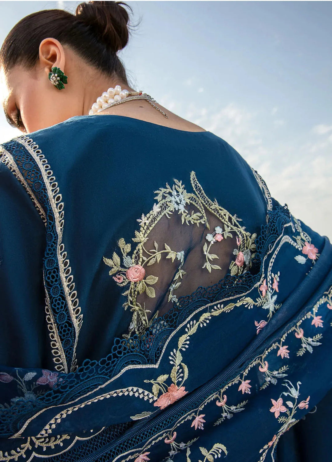 Saira Shakira Embroidered Lawn Suits Unstitched 3 Piece SSR24C Lolita-Lapis - Summer Collection