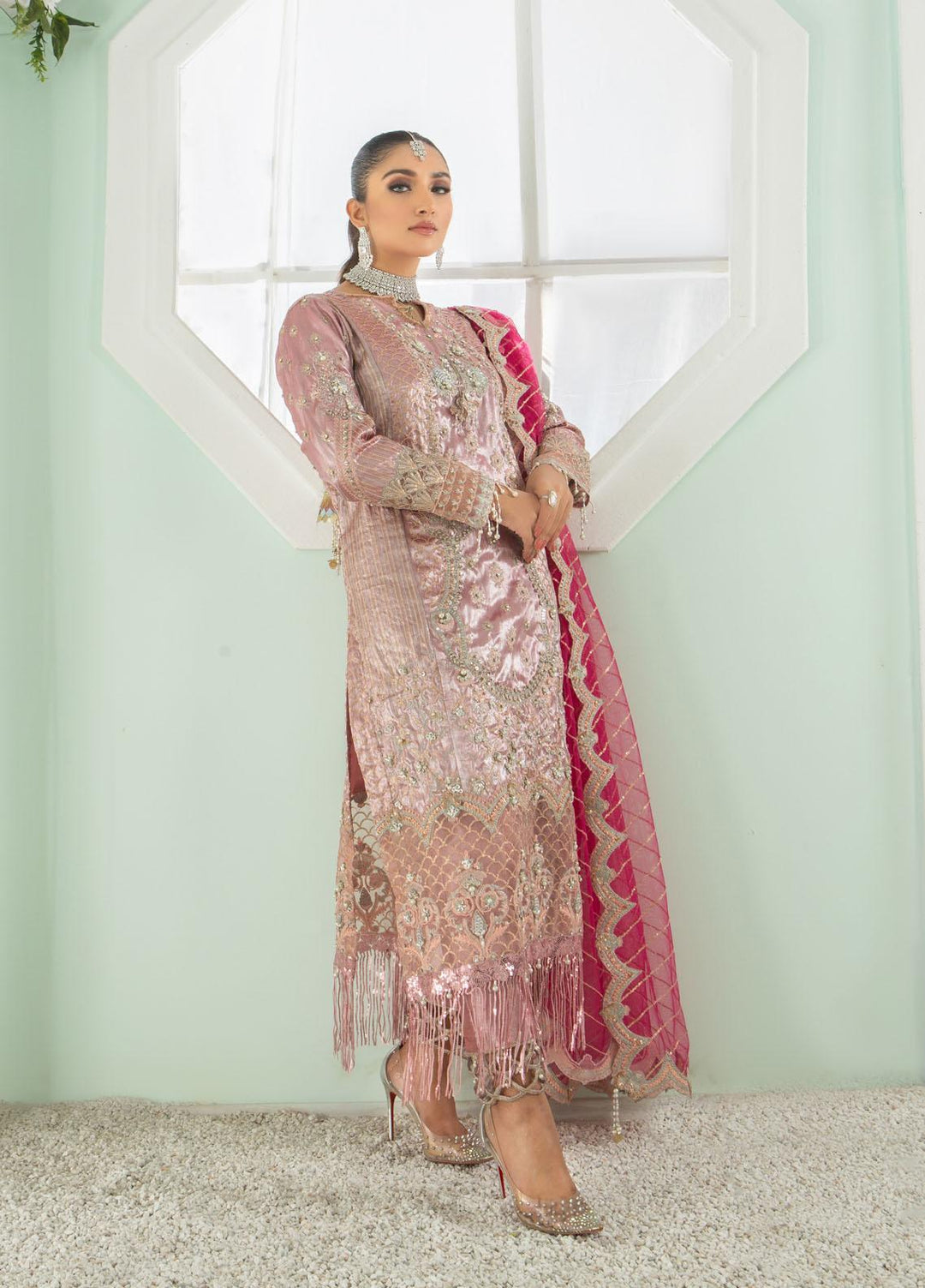 Sadya Sumair Luxury Pret   3 Piece Dress SS21SD Sakhi