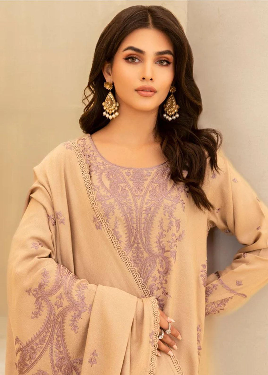 Mohagni Pret Embroidered Wool 3 Piece Suit MWS-10