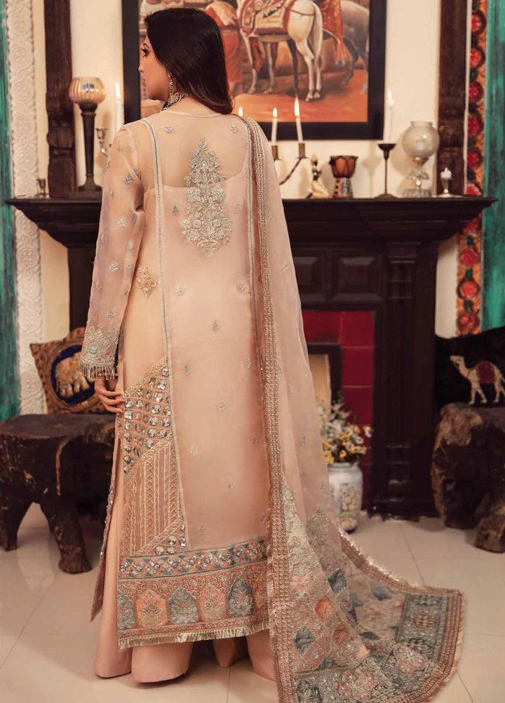 Sajni By Gisele Embroidered Organza Suits Unstitched 3 Piece GL22SJ Gulabo - Luxury Collection