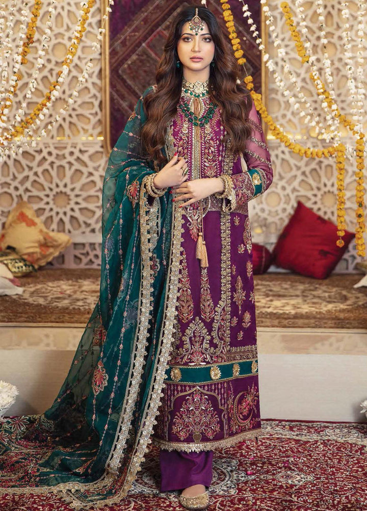 Sajni By Gisele Embroidered Organza Suits Unstitched 3 Piece GL22SJ Heer - Luxury Collection