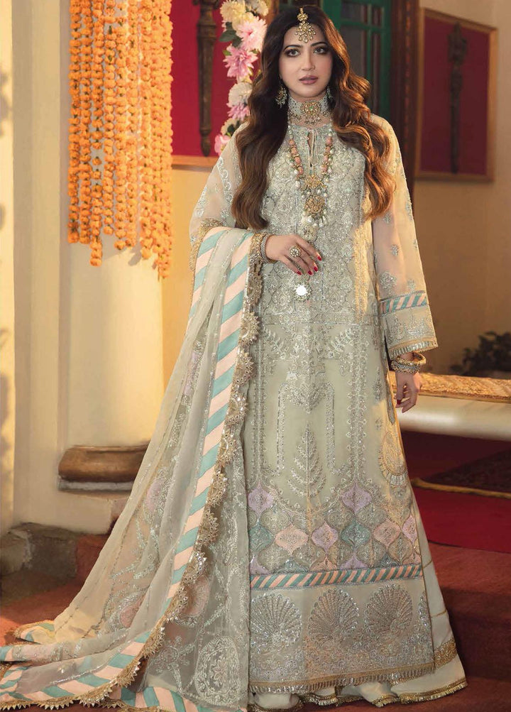 Sajni By Gisele Embroidered Organza Suits Unstitched 3 Piece GL22SJ Jasmine - Luxury Collection