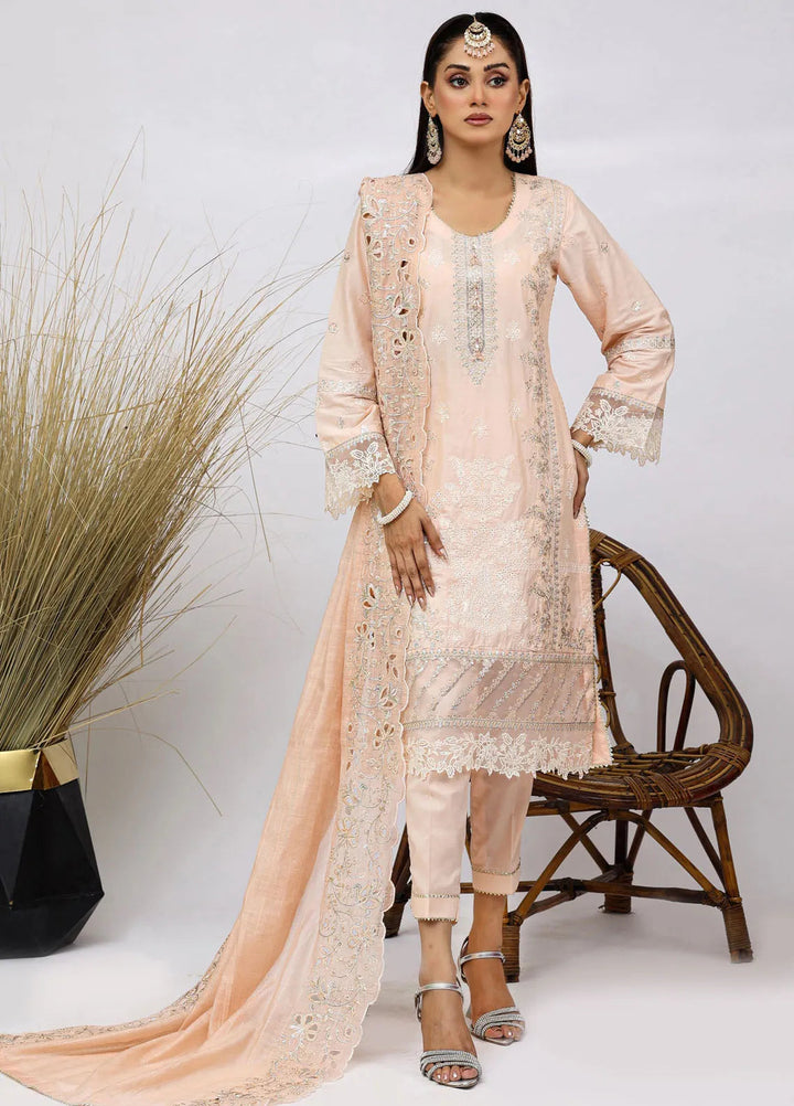 Sajni By Pakdaman Pret Embroidered Lawn 3 Piece Suit D-9901