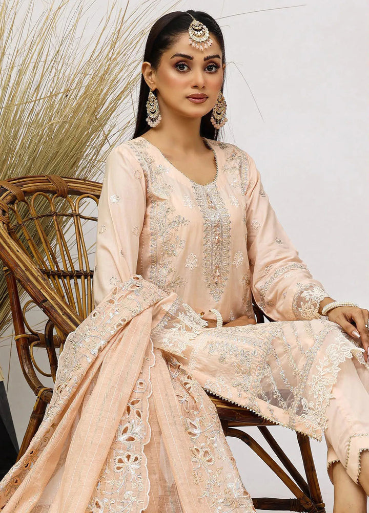 Sajni By Pakdaman Pret Embroidered Lawn 3 Piece Suit D-9901