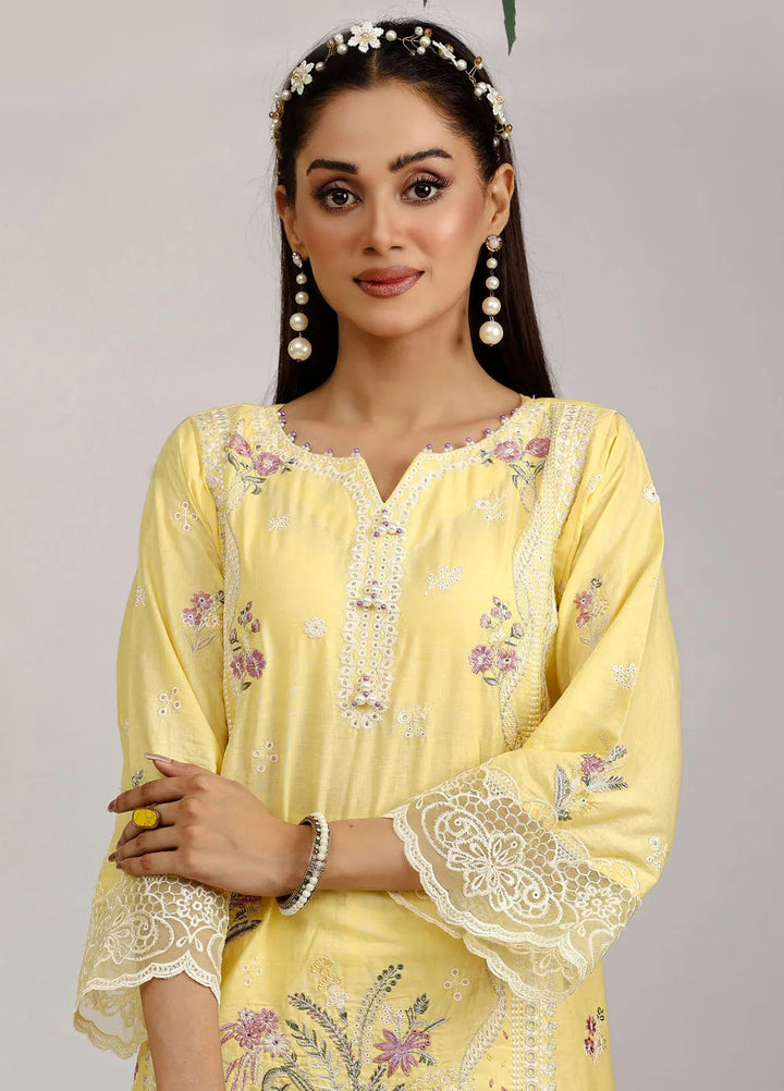 Sajni By Pakdaman Pret Embroidered Lawn 3 Piece Suit D-9903