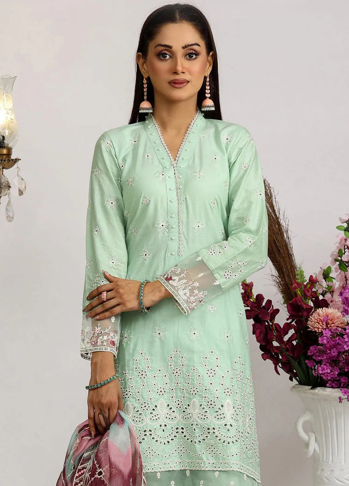 Sajni By Pakdaman Pret Embroidered Lawn 3 Piece Suit D-9904