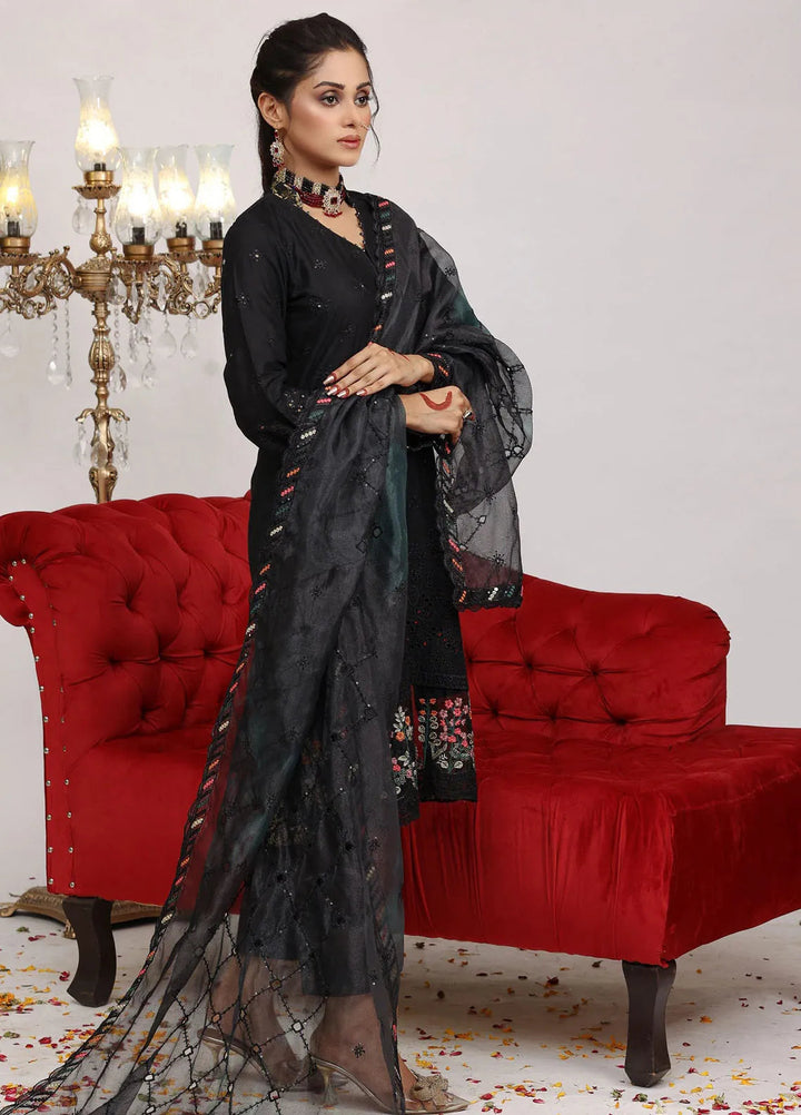 Sajni By Pakdaman Pret Embroidered Lawn 3 Piece Suit D-9907