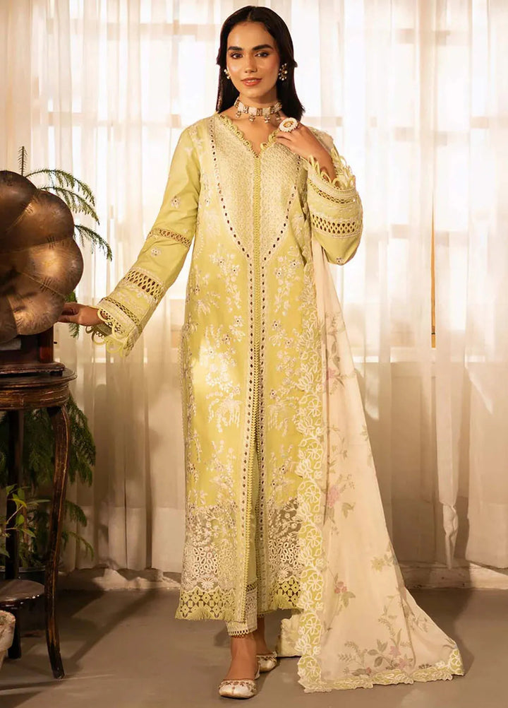 Sajni by Zarposh Embroidered Lawn Suits Unstitched 3 Piece ZP25S Gulnaz - Summer Collection