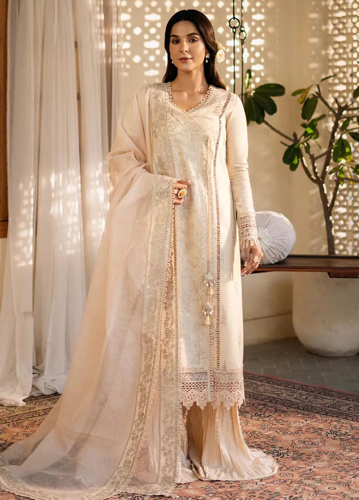 Sajni by Zarposh Embroidered Lawn Suits Unstitched 3 Piece ZP25S Mehmal - Summer Collection