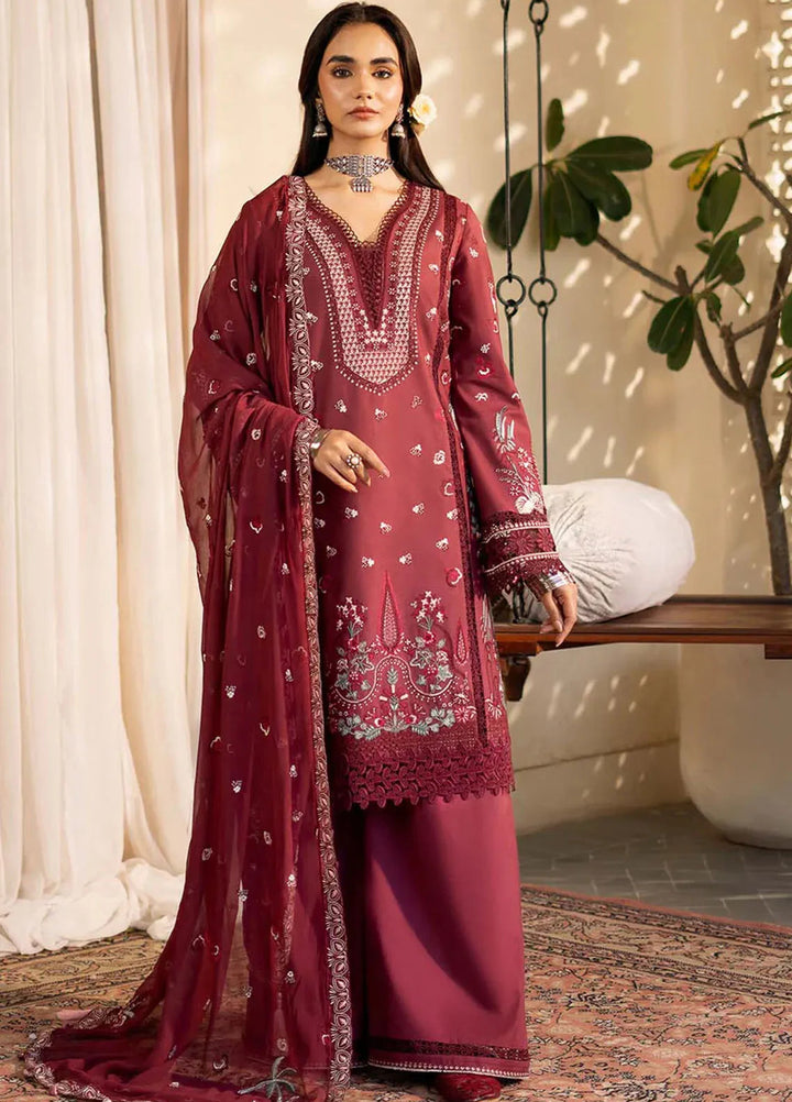 Sajni by Zarposh Embroidered Lawn Suits Unstitched 3 Piece ZP25S Nayirah - Summer Collection