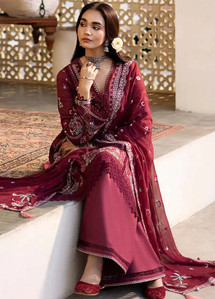 Sajni by Zarposh Embroidered Lawn Suits Unstitched 3 Piece ZP25S Nayirah - Summer Collection