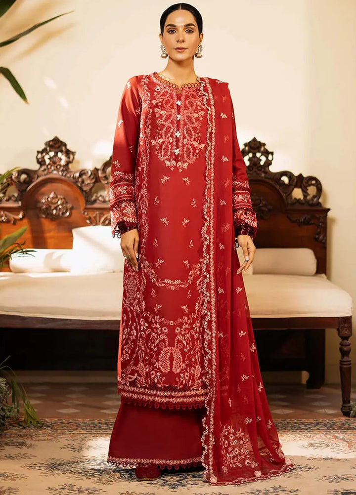 Sajni by Zarposh Embroidered Lawn Suits Unstitched 3 Piece ZP25S Noorjah - Summer Collection