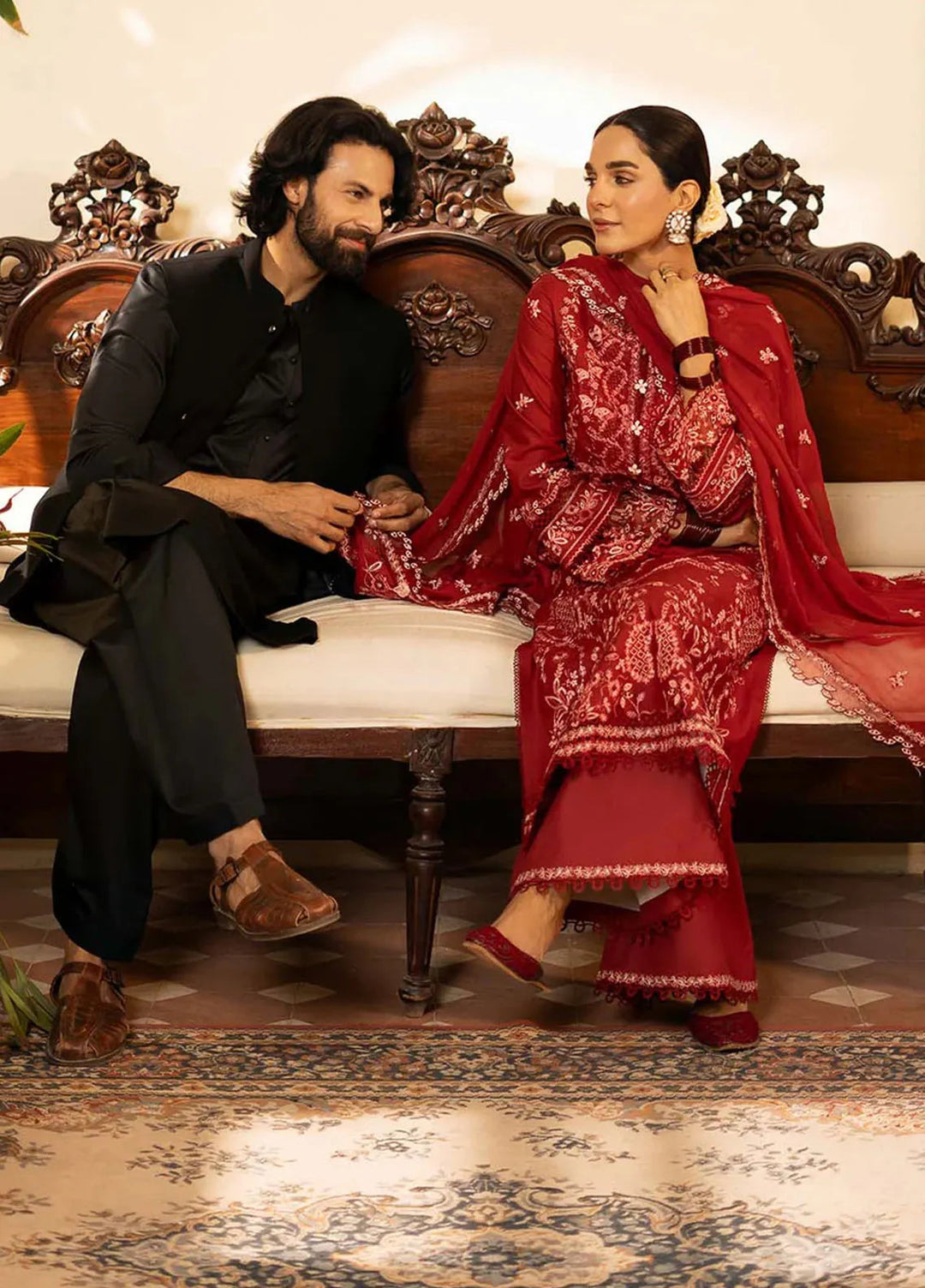 Sajni by Zarposh Embroidered Lawn Suits Unstitched 3 Piece ZP25S Noorjah - Summer Collection