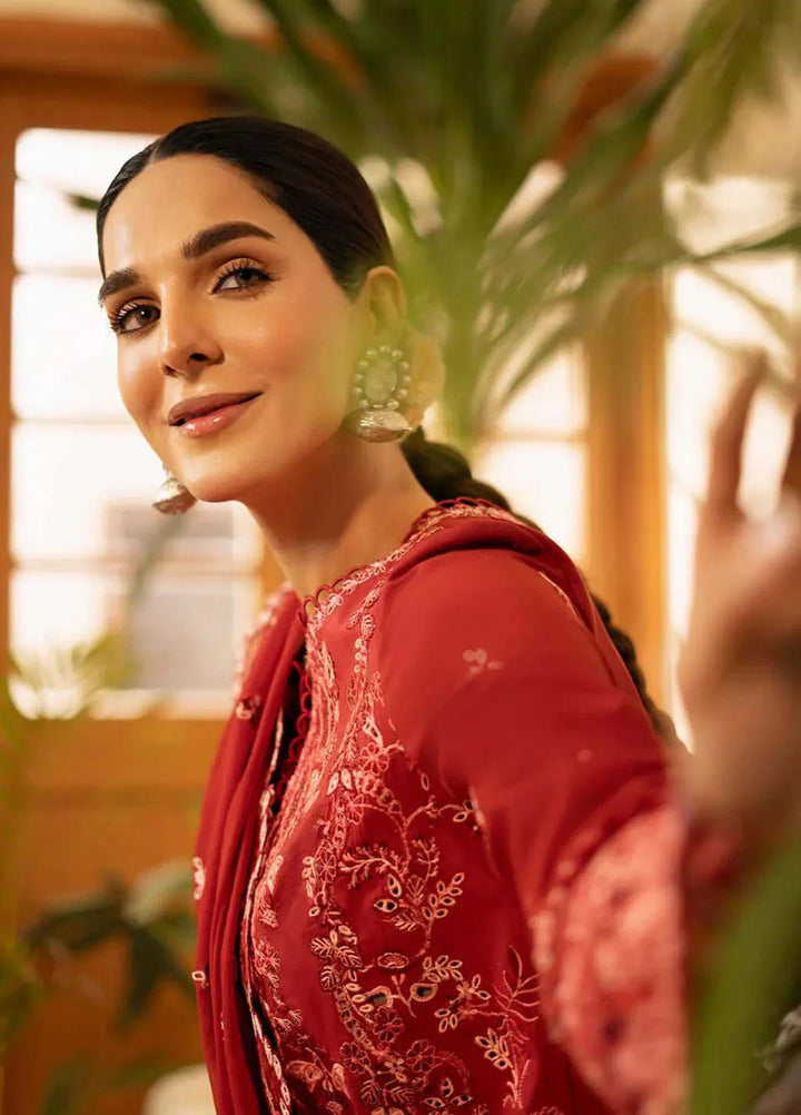 Sajni by Zarposh Embroidered Lawn Suits Unstitched 3 Piece ZP25S Noorjah - Summer Collection