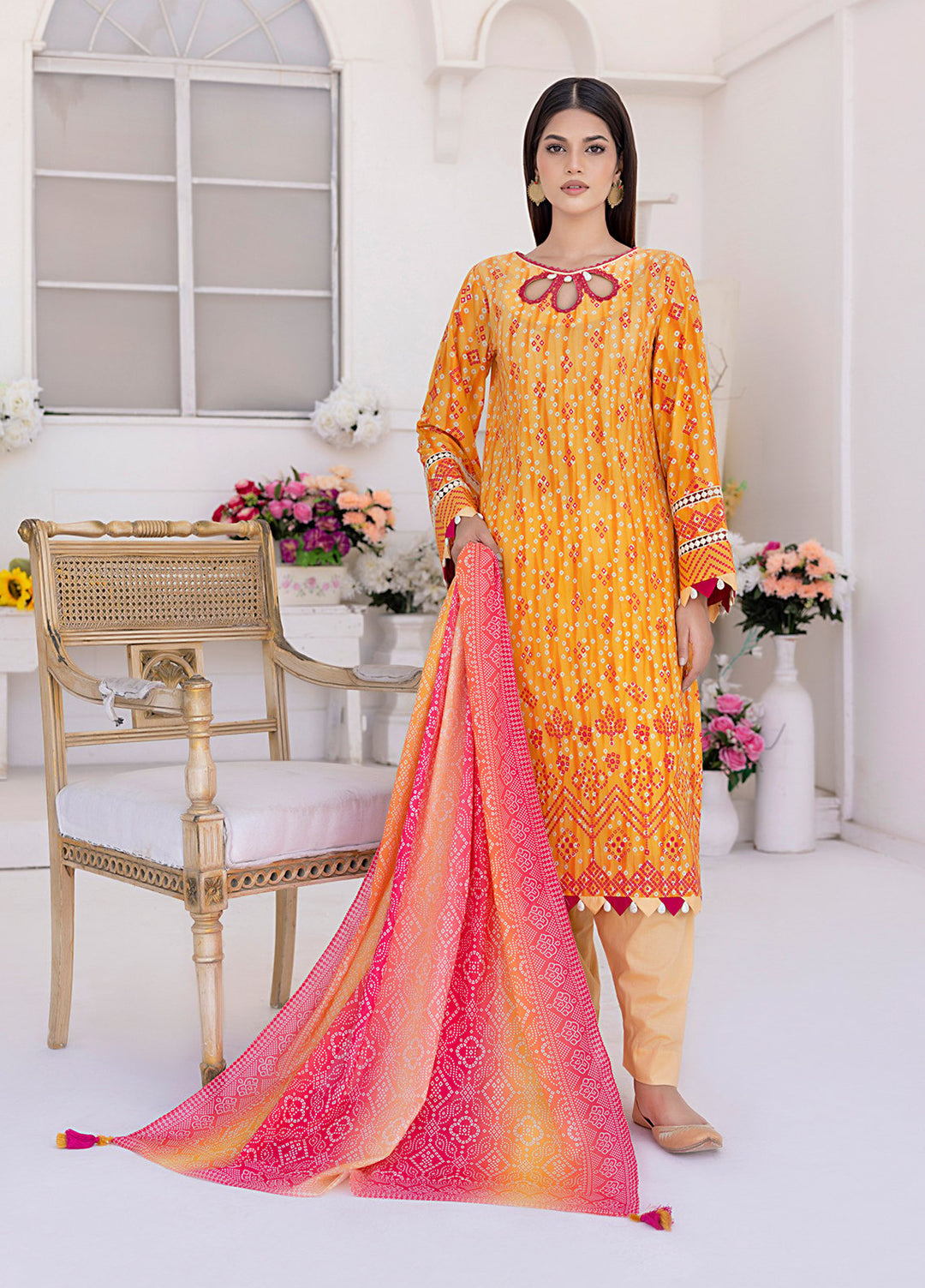 Salietx Printed Lawn Suits Unstitched 3 Piece SSW6U3P261UT - Summer Collection