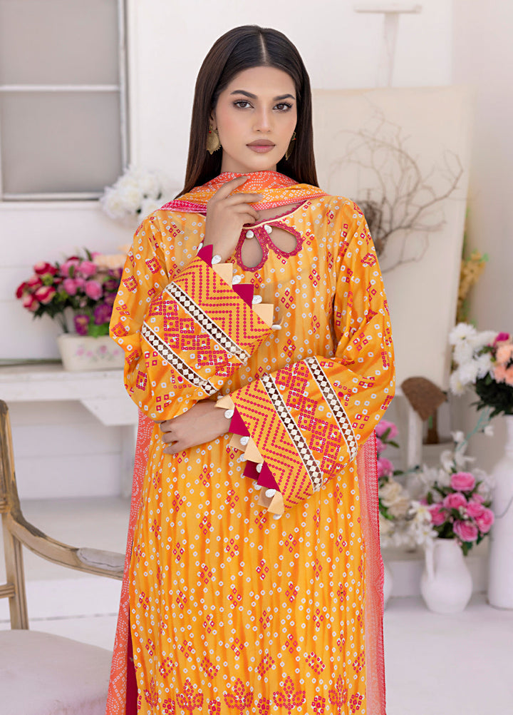 Salietx Printed Lawn Suits Unstitched 3 Piece SSW6U3P261UT - Summer Collection