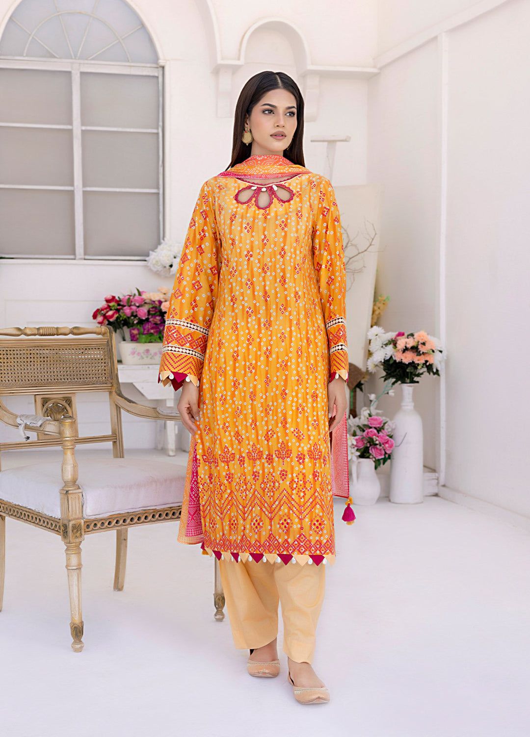 Salietx Printed Lawn Suits Unstitched 3 Piece SSW6U3P261UT - Summer Collection