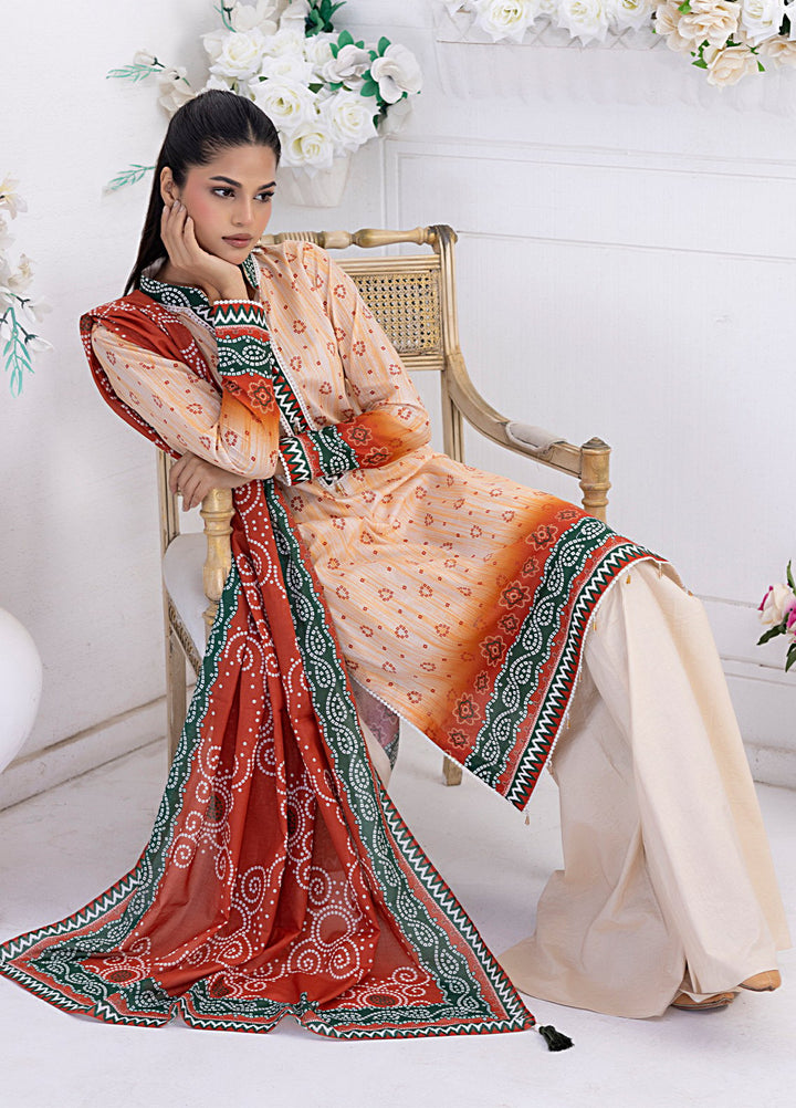 Salietx Printed Lawn Suits Unstitched 3 Piece SSW6U3P263UT - Summer Collection