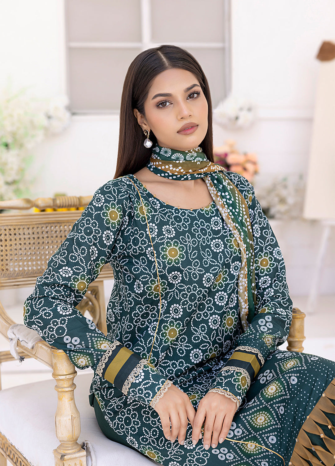 Salietx Printed Lawn Suits Unstitched 3 Piece SSW6U3P265UT - Summer Collection