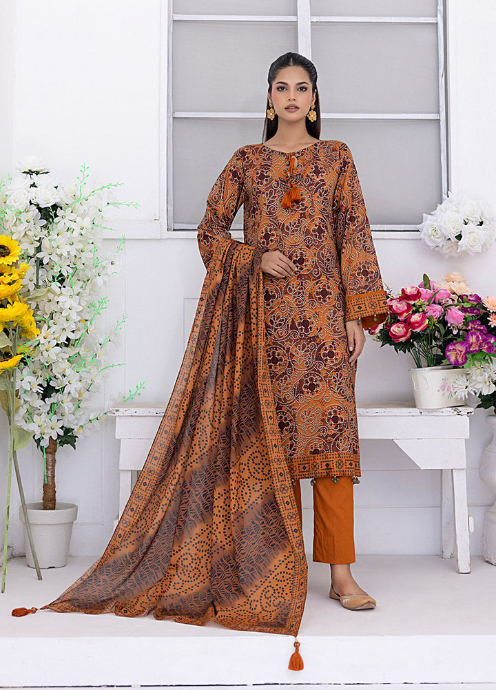 Salietx Printed Lawn Suits Unstitched 3 Piece SSW6U3P266UT - Summer Collection