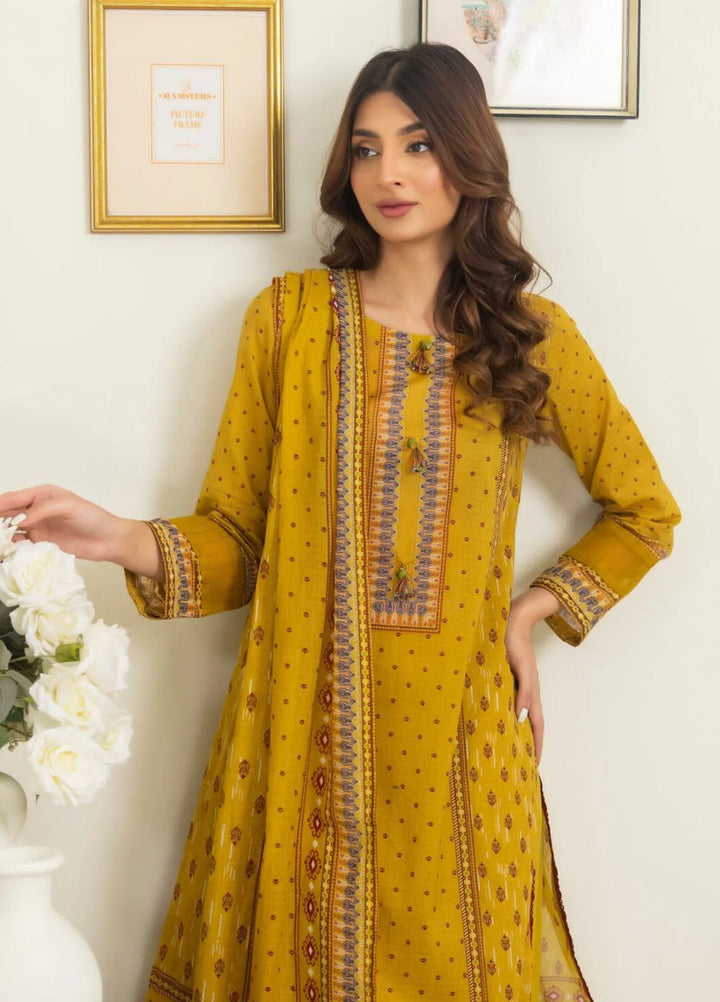 Salina By Regalia Printed Cotton Suit Unstitched 3 Piece RGT24SS3 SPC3-1 - Mid Summer Collection