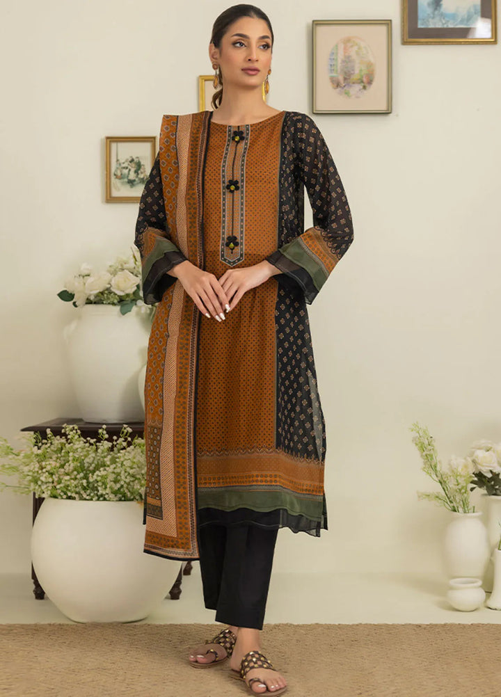 Salina By Regalia Printed Cotton Suit Unstitched 3 Piece RGT24SS3 SPC3-10 - Mid Summer Collection