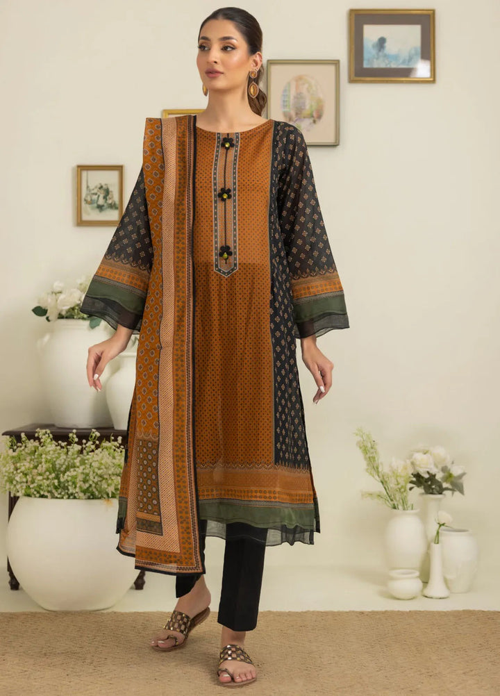 Salina By Regalia Printed Cotton Suit Unstitched 3 Piece RGT24SS3 SPC3-10 - Mid Summer Collection