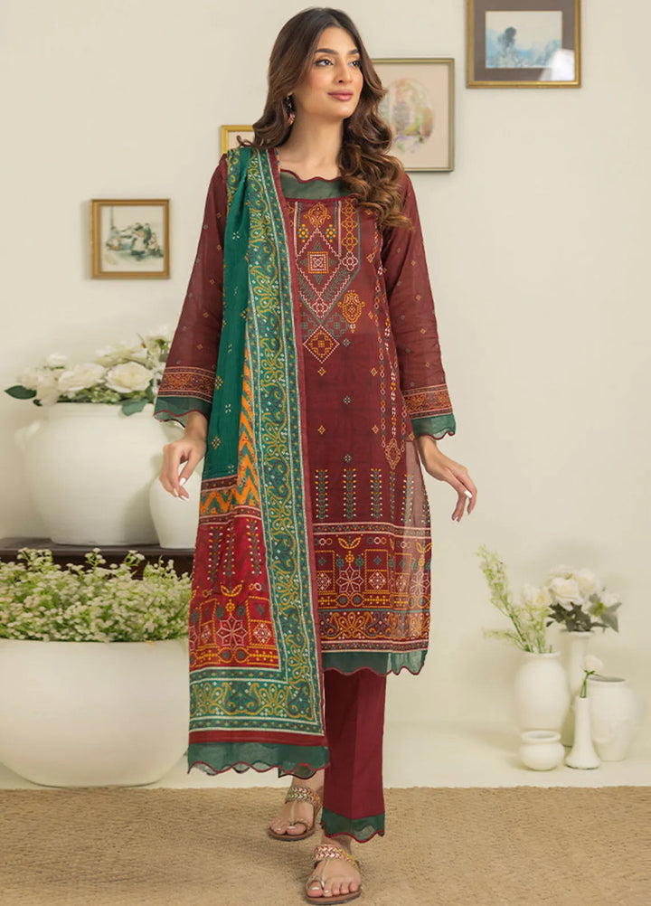 Salina By Regalia Printed Cotton Suit Unstitched 3 Piece RGT24SS3 SPC3-2 - Mid Summer Collection