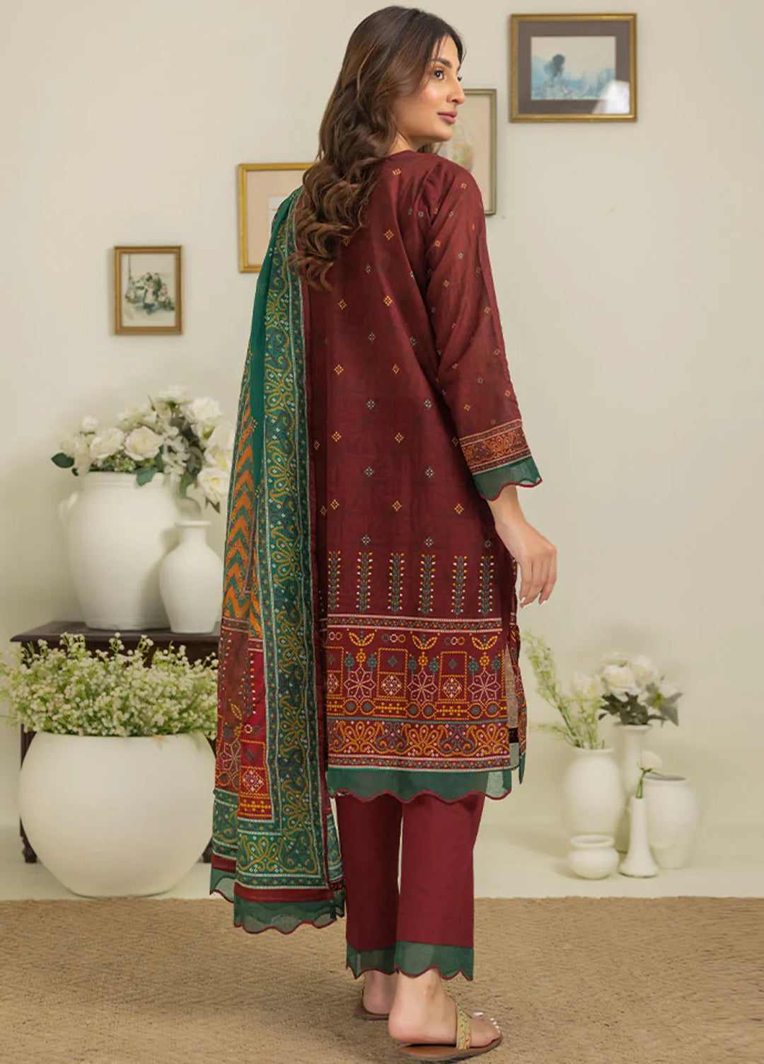Salina By Regalia Printed Cotton Suit Unstitched 3 Piece RGT24SS3 SPC3-2 - Mid Summer Collection