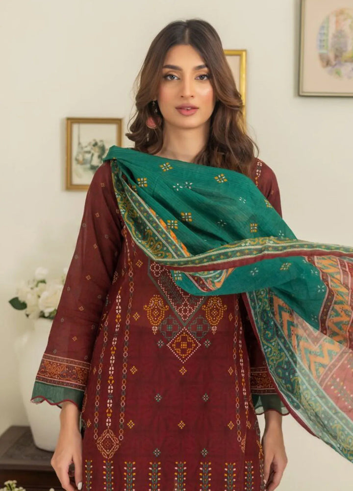 Salina By Regalia Printed Cotton Suit Unstitched 3 Piece RGT24SS3 SPC3-2 - Mid Summer Collection