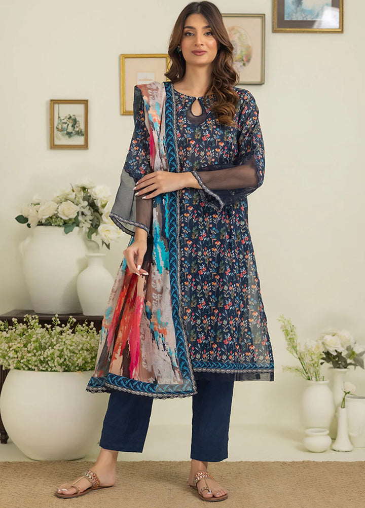 Salina By Regalia Printed Cotton Suit Unstitched 3 Piece RGT24SS3 SPC3-3 - Mid Summer Collection