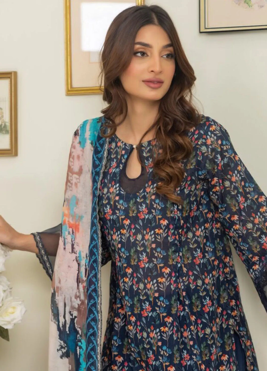 Salina By Regalia Printed Cotton Suit Unstitched 3 Piece RGT24SS3 SPC3-3 - Mid Summer Collection