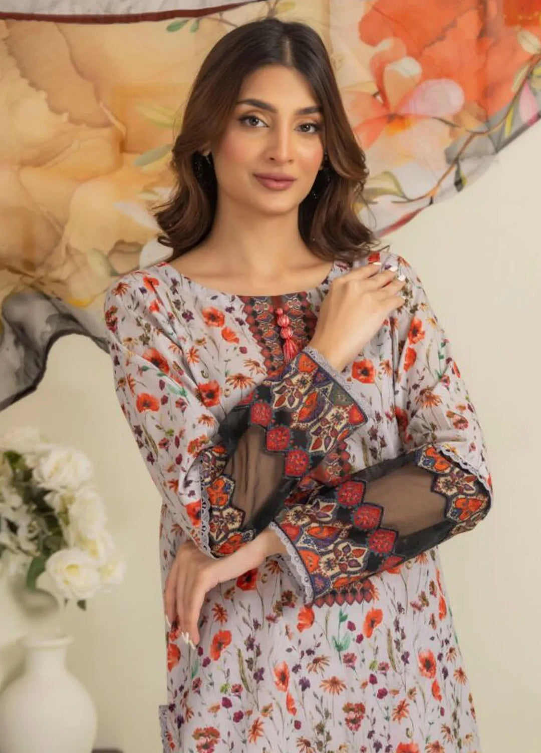 Salina By Regalia Printed Cotton Suit Unstitched 3 Piece RGT24SS3 SPC3-4 - Mid Summer Collection