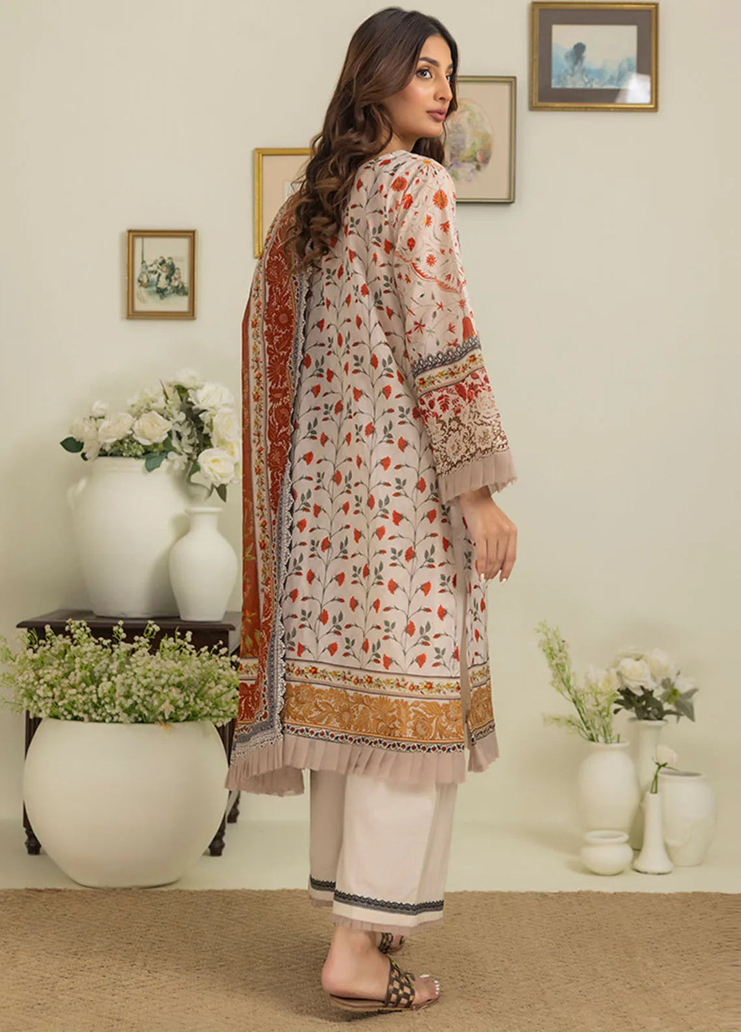 Salina By Regalia Printed Cotton Suit Unstitched 3 Piece RGT24SS3 SPC3-5 - Mid Summer Collection