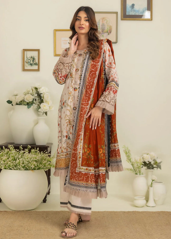 Salina By Regalia Printed Cotton Suit Unstitched 3 Piece RGT24SS3 SPC3-5 - Mid Summer Collection