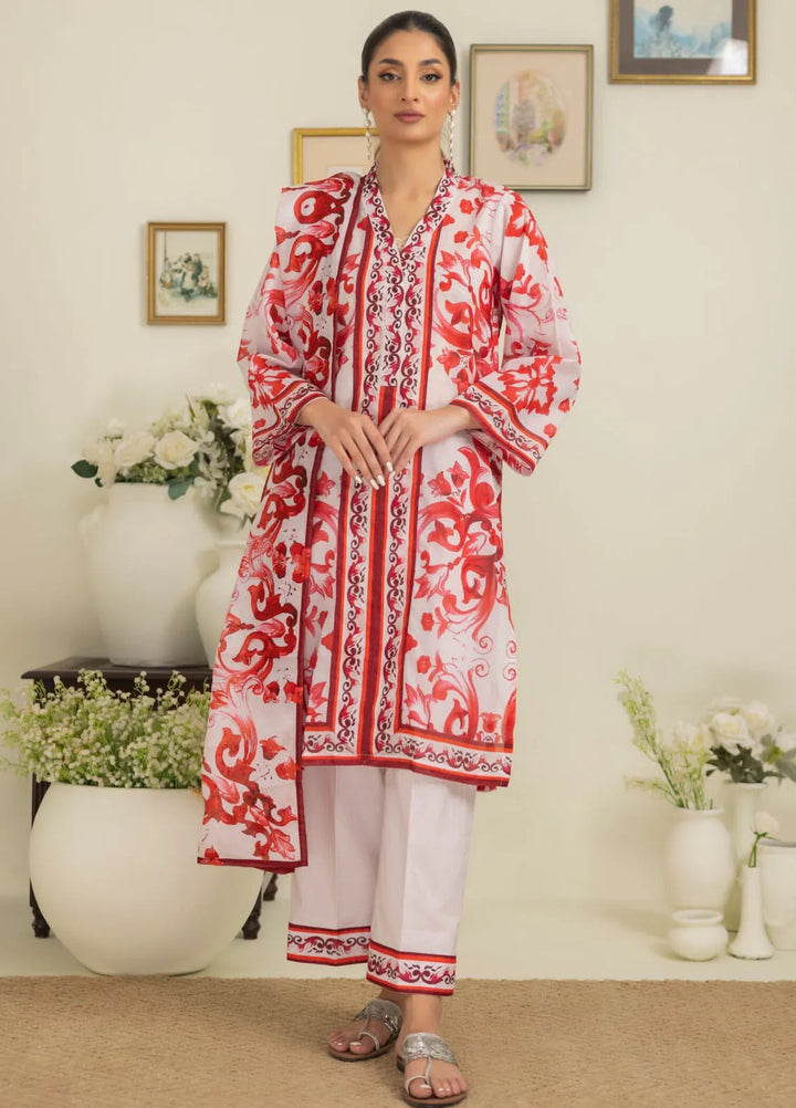 Salina By Regalia Printed Cotton Suit Unstitched 3 Piece RGT24SS3 SPC3-8 - Mid Summer Collection