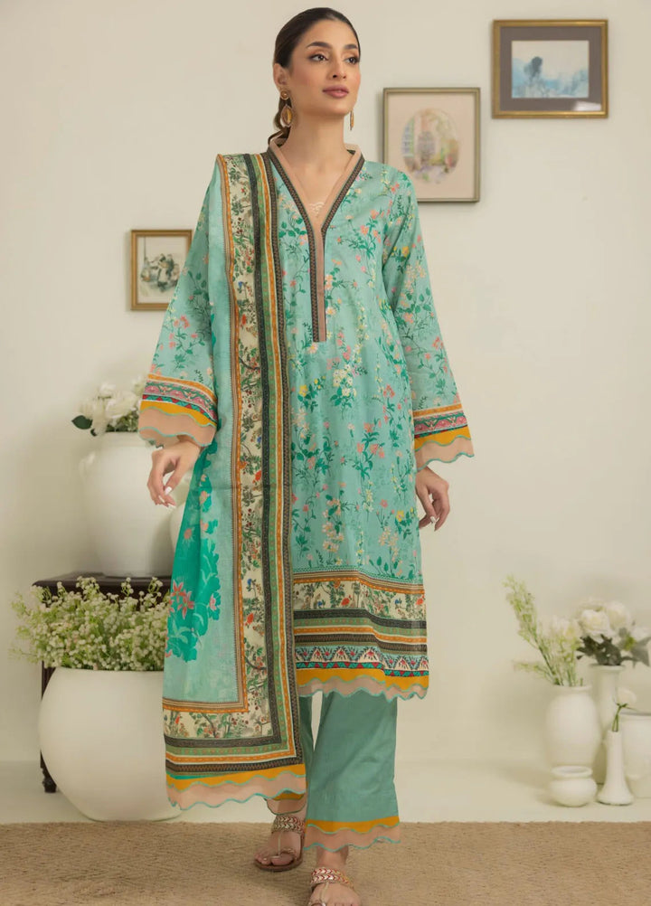 Salina By Regalia Printed Cotton Suit Unstitched 3 Piece RGT24SS3 SPC3-9 - Mid Summer Collection