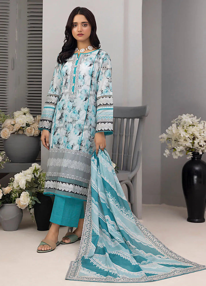 Salina by Regalia Textiles Printed Cotton Suit Unstitched 3 Piece RGTSSV4 D-1 - Mid Summer Collection