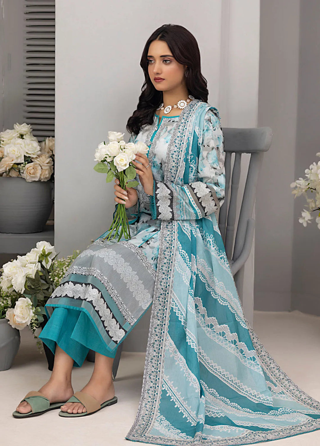 Salina by Regalia Textiles Printed Cotton Suit Unstitched 3 Piece RGTSSV4 D-1 - Mid Summer Collection