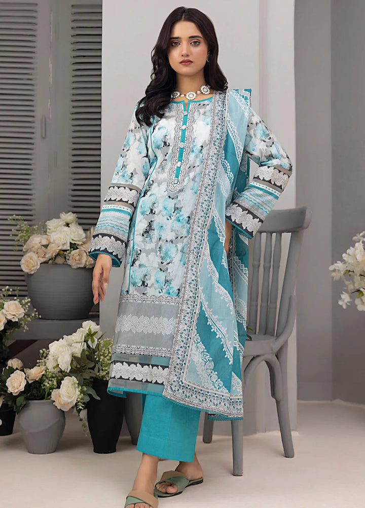 Salina by Regalia Textiles Printed Cotton Suit Unstitched 3 Piece RGTSSV4 D-1 - Mid Summer Collection