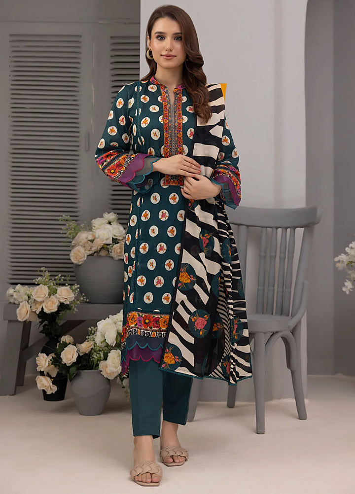 Salina by Regalia Textiles Printed Cotton Suit Unstitched 3 Piece RGTSSV4 D-10 - Mid Summer Collection